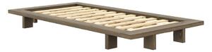 Brązowe łóżko jednoosobowe z litego drewna sosnowego ze stelażem 90x200 cm Japan – Karup Design