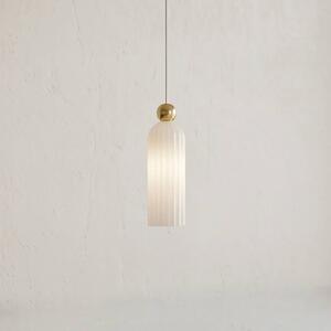 Maytoni Lampa wisząca szklana Antic, możliwość ściemniania, mosiężny / złoty, salon / jadalnia, szkło, nowoczesny