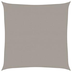 Żagiel przeciwsłoneczny, 160 g/m², jasnoszary, 6x6 m, hdpe