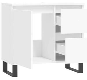 Szafka łazienkowa, biała, 65x33x60 cm, materiał drewnopochodny