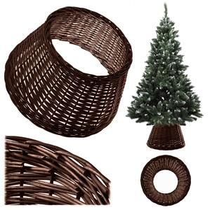 Osłona wiklinowa choinkowa naturalna Aliano 46.5cm ciemna
