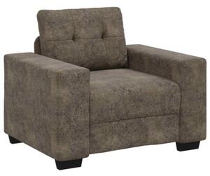 Sofa 3 szt. ciemnoszary tkanina lniana