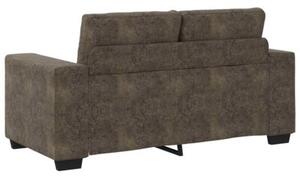 Sofa 3 szt. ciemnoszary tkanina lniana