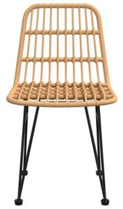 Krzesła ogrodowe, 2 szt., 48x62x84 cm, rattan pe