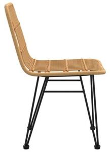 Krzesła ogrodowe, 2 szt., 48x62x84 cm, rattan pe