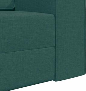 Sofa bed ciemna zieleÅ 245 x 78 x 77 cm tkanina