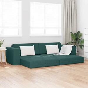 Sofa bed ciemna zieleÅ 245 x 78 x 77 cm tkanina