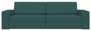 Sofa bed ciemna zieleÅ 245 x 78 x 77 cm tkanina