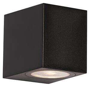 Nowoczesna lampa ścienna zewnętrzna czarna plastikowa - Baleno