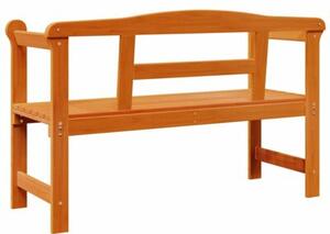 Ławka ogrodowa brązowy 119 x 44 x 76 cm lite drewno sosnowe