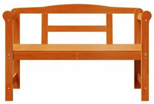 Ławka ogrodowa brązowy 119 x 44 x 76 cm lite drewno sosnowe