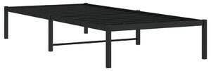 Czarne metalowe łóżko pojedyncze 100x200 cm E7-T88