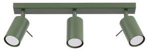 Zielona potrójna lampa sufitowa w loftowym stylu - M064 B6-L80