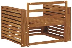 Sztuka 2 sofa z podłokietnikami lite drewno akacji naturalny