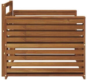 Sztuka 2 sofa z podłokietnikami lite drewno akacji naturalny