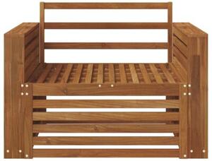 Sztuka 2 sofa z podłokietnikami lite drewno akacji naturalny