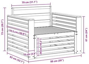 Sztuka 2 sofa z podłokietnikami lite drewno akacji naturalny