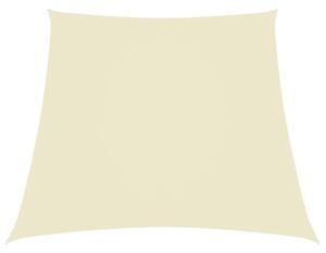 Żagiel ogrodowy, tkanina oxford, trapezowy, 2/4x3 m, kremowy