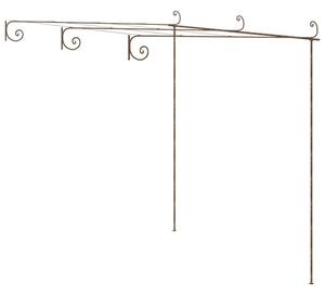 Pergola ogrodowa, antyczny brąz, 3x3x2,5 m, żelazo