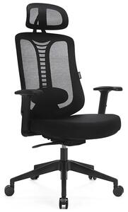 Czarny fotel ergonomiczny zgodny z rozporządzeniem MR i PS z 2023r - Vinter
