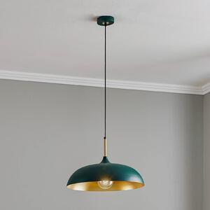 Eko-Light Lampa wisząca Lincoln, zielono-złota