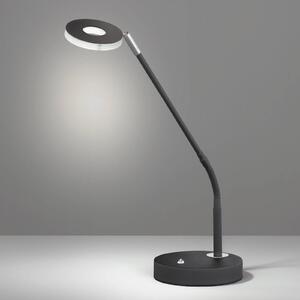 FISCHER & HONSEL Lampa stołowa Dent, ściemniana, CCT, 6W, czarna