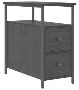 Szafka nocna czarny dÄ b 30 x 60 x 60 cm materiaÅ drewnopochodny