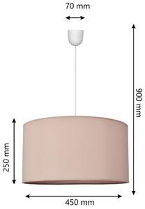 Lampa wisząca pojedyncza ALBA beżowa XL