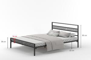 Łóżko metalowe podwójne 180x200 wzór 9, polskie łóżka Lak System