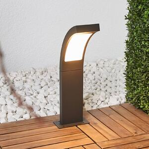 Lampa ogrodowa stojąca Juvia Lucande, czarny, aluminium, nowoczesny