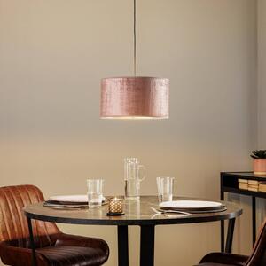 EMIBIG LIGHTING Żyrandol Jari z abażurem 1-punktowy, różowo-złoty