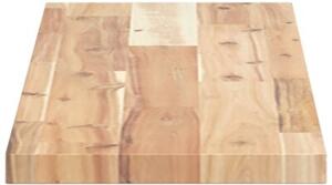 Półki ścienne, 2 szt., 100x20x2 cm, surowe lite drewno akacjowe