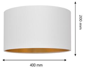 HELAM Klosz Alba, Ø 40 cm, E27, biały/złoty