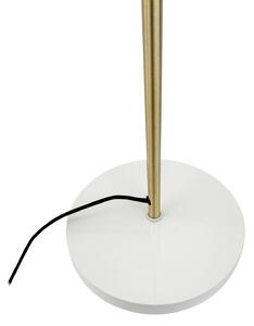 Lampa podłogowa Dyberg Larsen Sleep, kitowa biel, wysokość 165 cm, stal