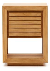 Niska szafka pod umywalkę z litego drewna tekowego 60x80 cm Saula – Kave Home