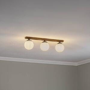 Argon Lampa sufitowa Fatis Opal/czarny 3-punktowa długa