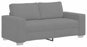 Sofa dwuosobowa ciemnoszara 180x77x82 cm tkanina sztruksowa
