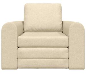 Sofa bed kremowy 98 x 71 x 83 cm tkanina