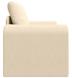 Sofa bed kremowy 98 x 71 x 83 cm tkanina