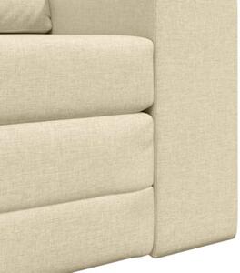 Sofa bed kremowy 98 x 71 x 83 cm tkanina