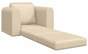 Sofa bed kremowy 98 x 71 x 83 cm tkanina