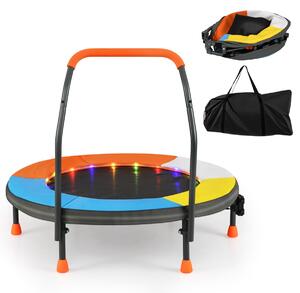 Mini trampolina dla dzieci z oświetleniem LED