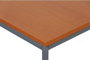 Stół do jadalni TRIVIA, ciemnoszara konstrukcja, 800 x 800 mm, czereśnia