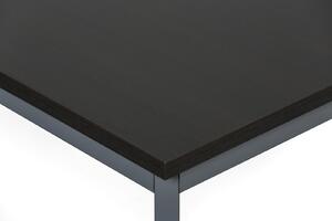 Stół do jadalni TRIVIA, ciemnoszara konstrukcja, 1200 x 800 mm, wenge