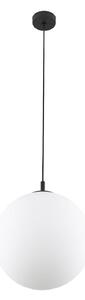 Lampa wisząca szklana Esme TK Lighting, możliwość ściemniania, biały / opal, salon / jadalnia, szkło, nowoczesny