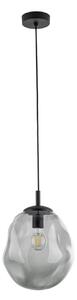 Lampa wisząca szklana Sol TK Lighting, możliwość ściemniania, aluminiowy / szary / cynkowy, salon / jadalnia, szkło, nowoczesny