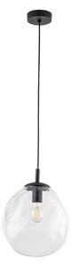 TK Lighting Lampa wisząca Sol Mini, szkło, Ø 25 cm, czarny/przezroczysty