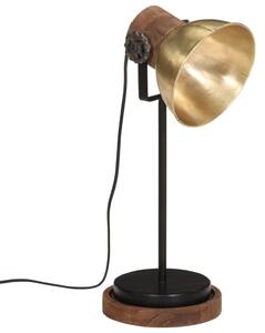 Lampa stołowa, 25 W, antyczny mosiądz, 17x17x50 cm, E27