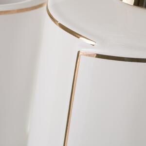 Biały zestaw akcesoriów łazienkowych Gold Lining – Casa Selección