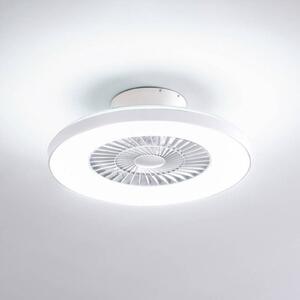 Wentylator sufitowy LED Lindby Smart Paavo, biały, cichy, Tuya